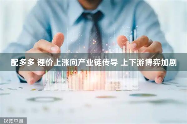 配多多 锂价上涨向产业链传导 上下游博弈加剧